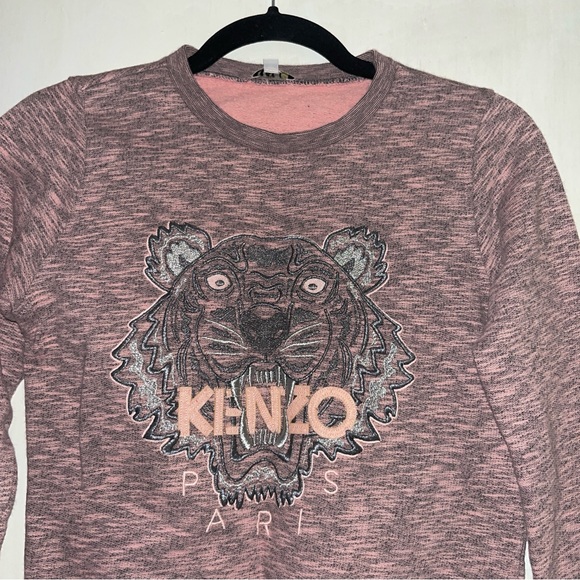 Pink Kenzo tiger print sweatshirt - Picture 2 of 8